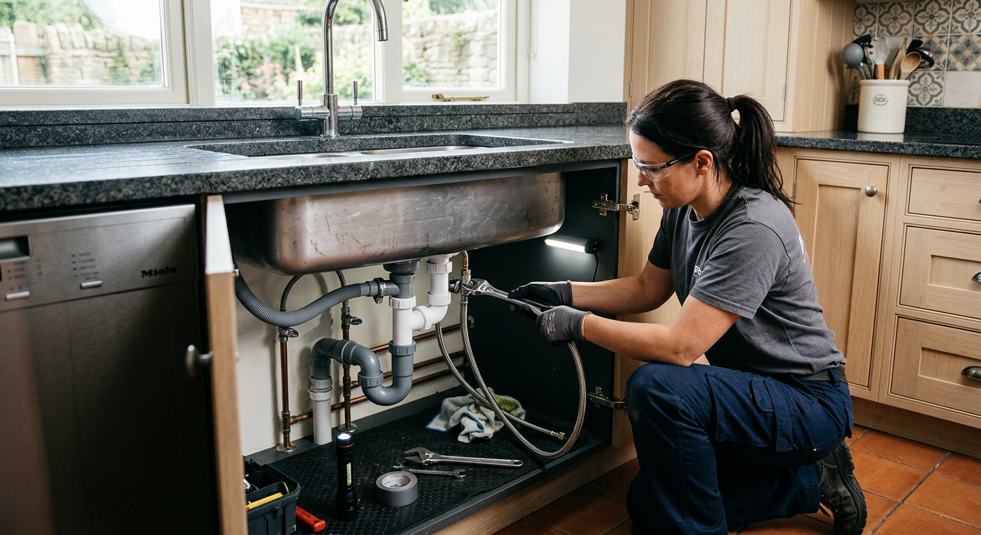 Installation plomberie cuisine avec pose d'évier à Argenteuil