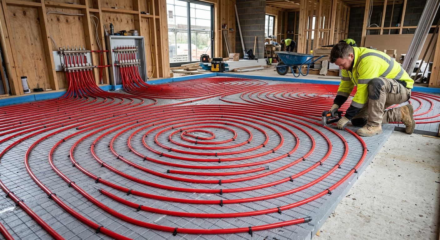 Installation de plancher chauffant hydraulique à Argenteuil 95