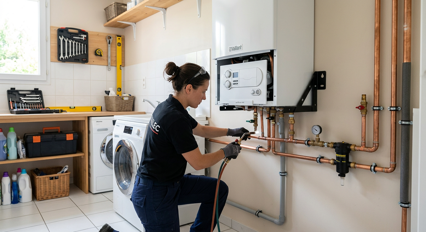 Remplacement de chaudière à condensation par un chauffagiste à Argenteuil