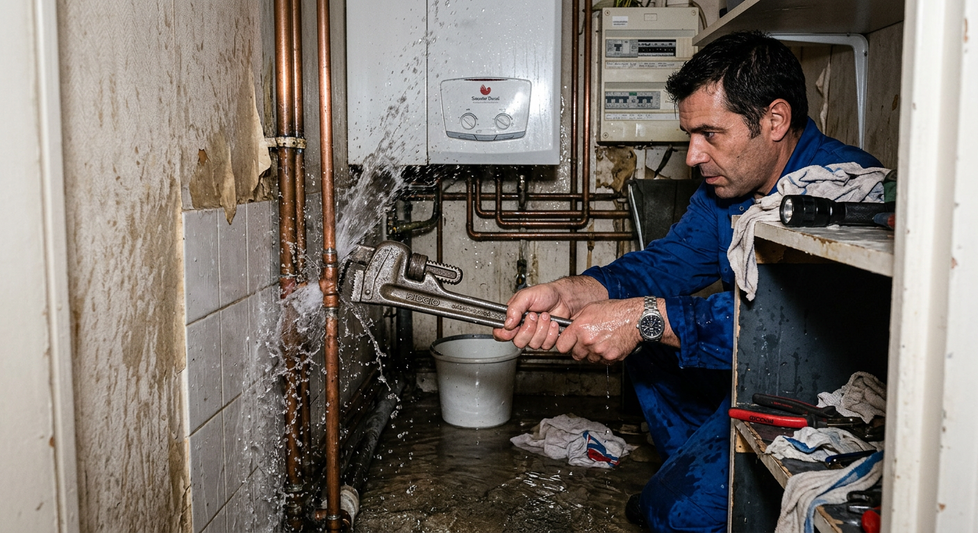 Réparation urgente fuite d'eau sur tuyauterie cuivre à Argenteuil